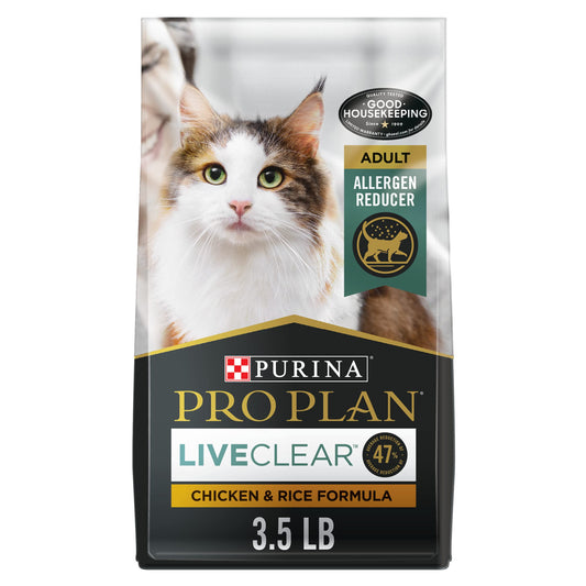 Purina Pro Plan Dry Cat Food, Specialized LiveClear Chicken & Rice - 1.59 kg Bag (1 Pack) 🍁 All In One Marketplace Canada Pro Plan