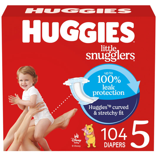 Couches Bébé HUGGIES Little Snugglers, Taille 5, 12+ kg, 104 Unités 🍁 All In One Marketplace Canada