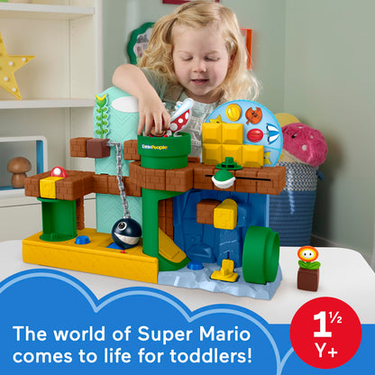 Fisher-Price Little People Toddler Toy My Mario Adventure Playset with Music Sounds & Figures, Preschool Kids Ages 18+ Months 🍁 All In One Marketplace Canada