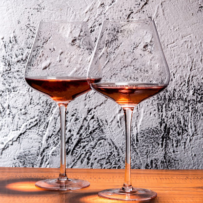 Hand Blown Red Wine Glasses Set of 4 – 23 oz Burgundy Wine Glasses with Long Stem – Lead-Free Premium Crystal Wine Glass – Unique Gift for Wedding, Anniversary, Christmas – Clear 🍁 All In One Marketplace Canada
