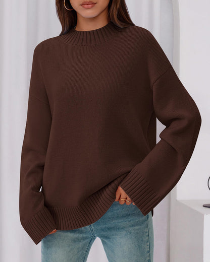 BTFBM Sweaters For Women Crewneck Long Sleeve Loose Knit Pullover Tops 🍁 All In One Marketplace Canada