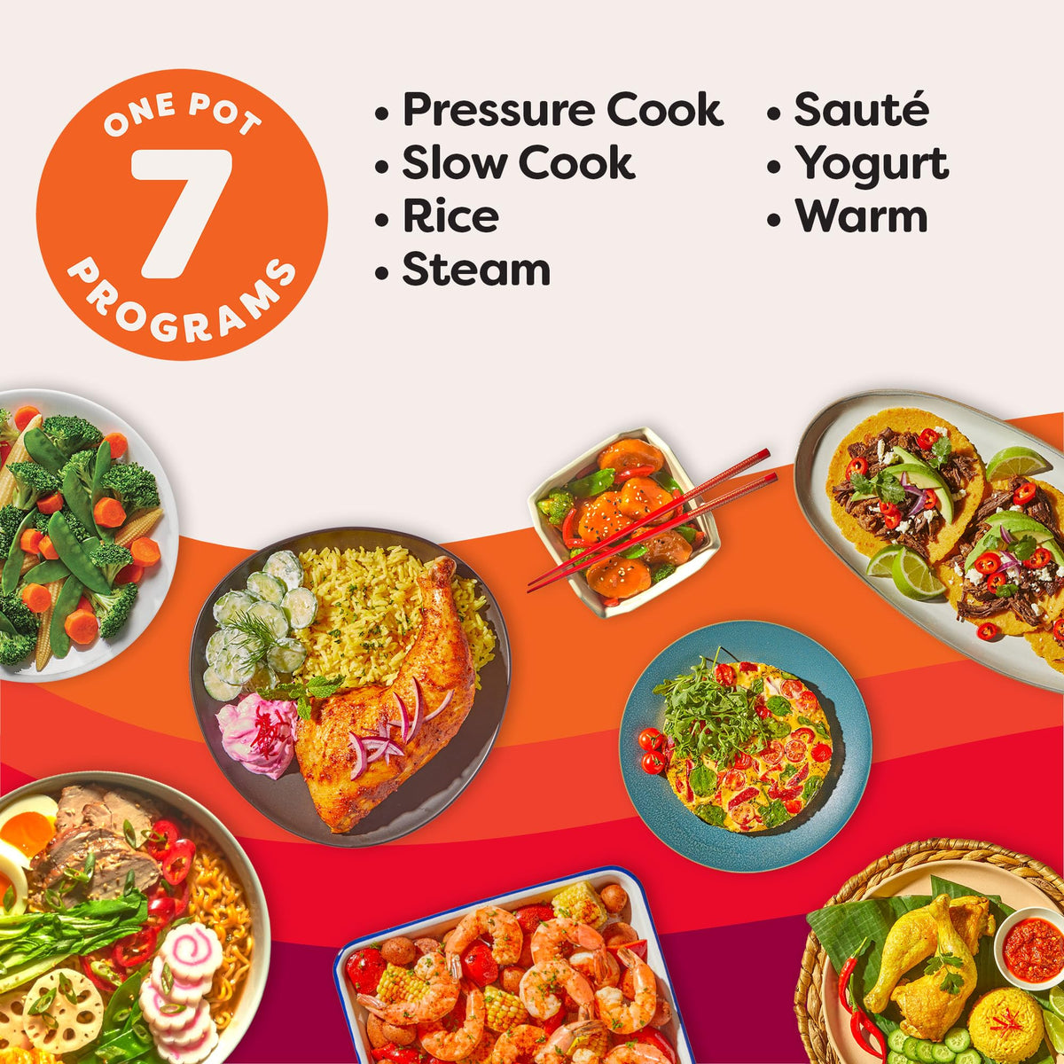Instant Pot® RIO Mini 7-in-1 Multi-Cooker, PressureCooker, SlowCooker, RiceCooker, Steamer, Sauté, Yogurt Maker, & Warmer, Includes App With Over 2000 Recipes, 4QT, Rosewater