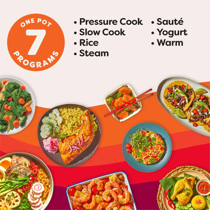 Instant Pot® RIO Mini 7-in-1 Multi-Cooker, PressureCooker, SlowCooker, RiceCooker, Steamer, Sauté, Yogurt Maker, & Warmer, Includes App With Over 2000 Recipes, 4QT, Rosewater