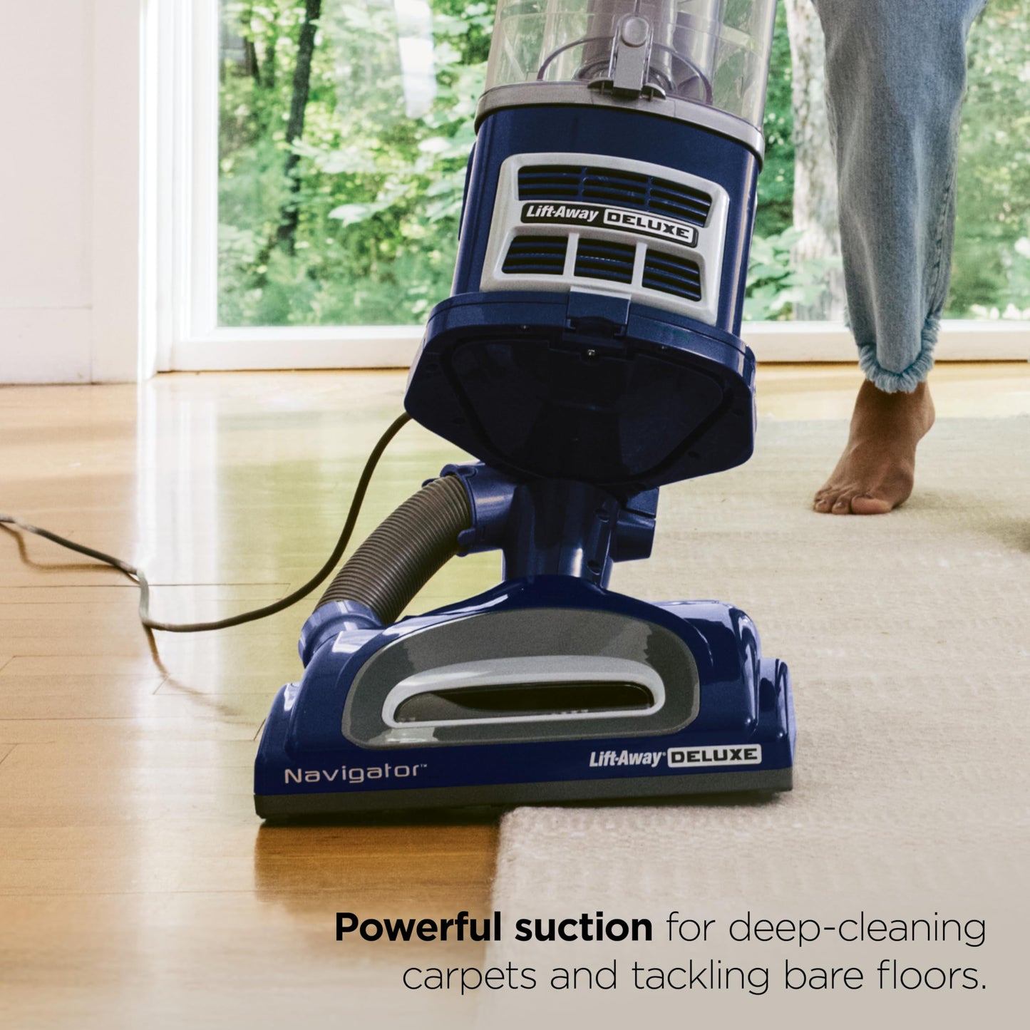 Shark Navigator Lift-Away Vacuum, HEPA, Carpet and Pet Hair, Blue, NV360 Shark
