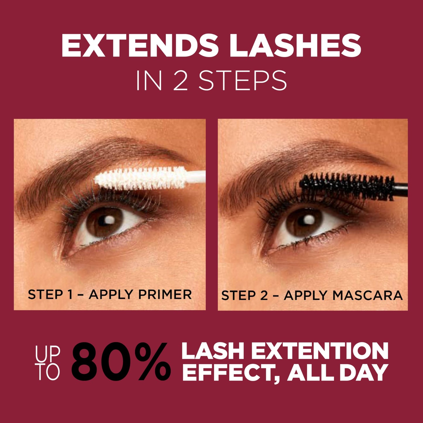 L’Oréal Paris Double Extend Tubing Mascara, Smudge-Free Formula Nourish Lashes, Beauty Tubes Lengthening, Blackest Black, 5ml - Available at All In One Marketplace Canada