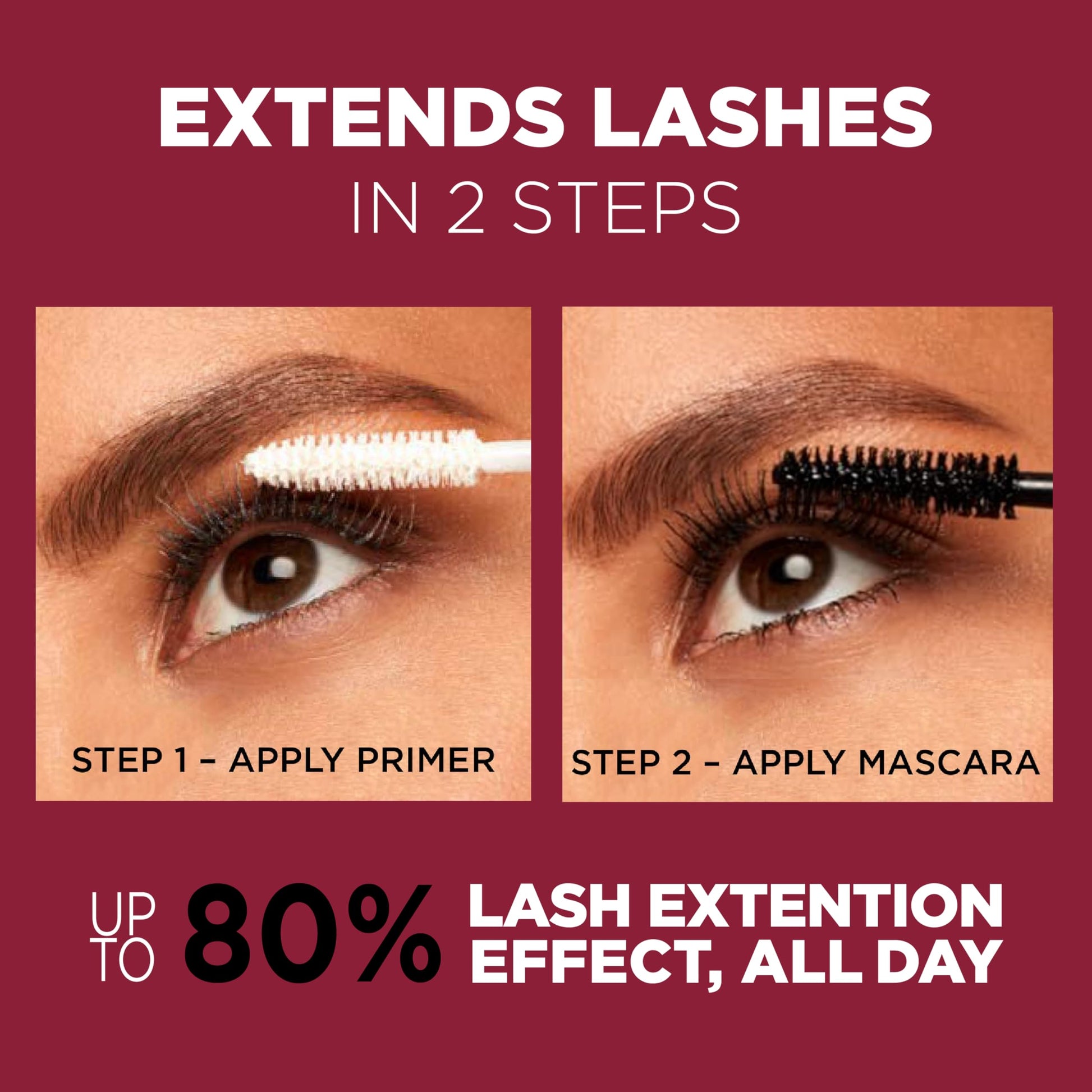 L’Oréal Paris Double Extend Tubing Mascara, Smudge-Free Formula Nourish Lashes, Beauty Tubes Lengthening, Blackest Black, 5ml - Available at All In One Marketplace Canada