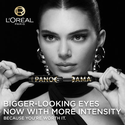 L'Oréal Paris Voluminous Panorama Mascara, Volumizing and Lengthening Mascara, Longwear, Smudge-Resistant and Washable, All Night Black, 0.33 Fl Oz (Pack of 1)