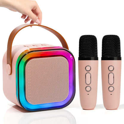 Mini Karaoke Machine for Kids Adults, Speaker with 2 Wireless Microphones 🍁 All In One Marketplace Canada