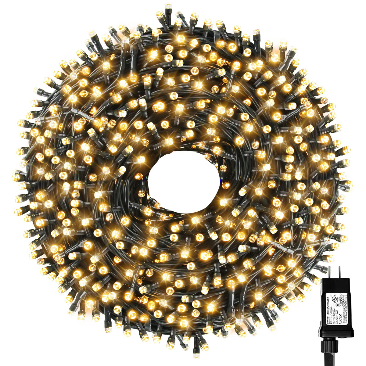 Tcamp 105FT 300LED Christmas Tree Lights End to End Plug, Memory Function 🍁 All In One Marketplace Canada