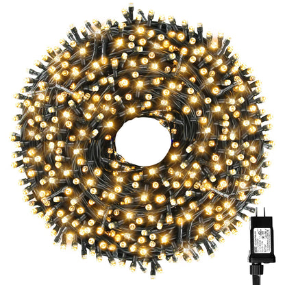 Tcamp 105FT 300LED Christmas Tree Lights End to End Plug, Memory Function 🍁 All In One Marketplace Canada