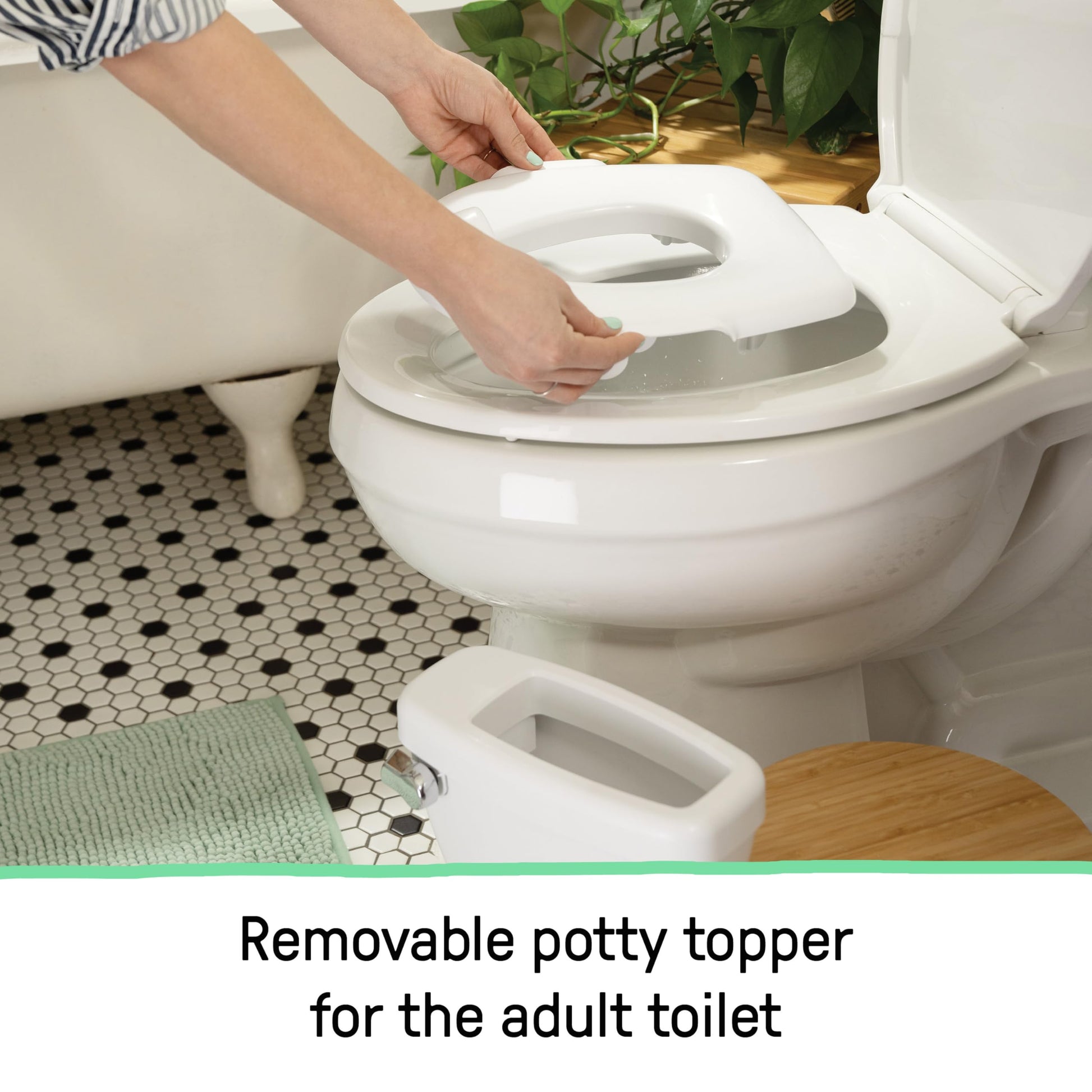Summer by Ingenuity My Size Potty Pro in White, Infant Potty Training Toilet, Lifelike Flushing Sound, For Ages 18 Months, Up to 50 Pounds