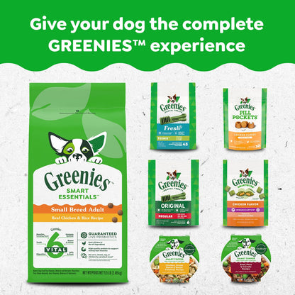 GREENIES Dog Treats Original Petite Natural Dental Care, (60 Treats) 36oz. Pack