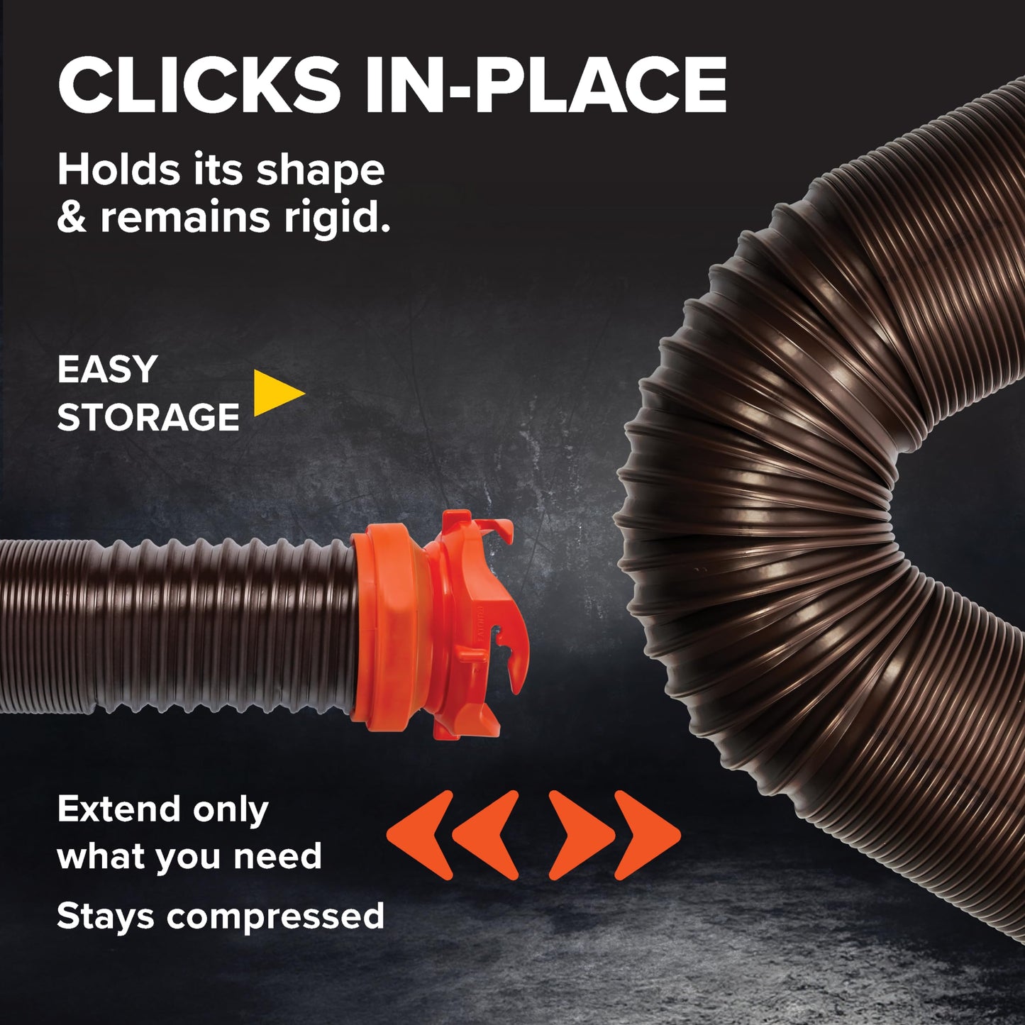 Camco RhinoFLEX 10ft RV Sewer Hose Extension Kit with Swivel Fitting, Extend Your Sewer Hose to Fit Your Needs, Frustration Free-Packaging