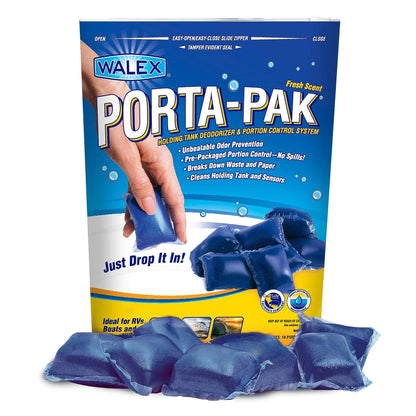 Walex TOI-91799 Porta-Pak Holding Tank Deodorizer, Blue/Noir (Pack of 10) 🍁 All In One Marketplace Canada