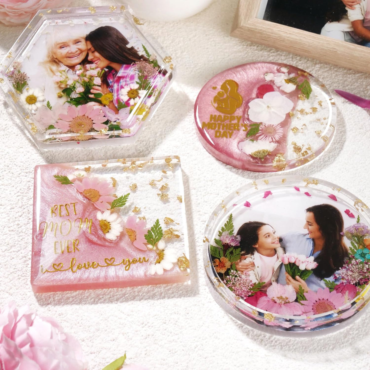 LET'S RESIN Resin Coaster Molds Kit, 16oz Epoxy Starter Kit for Beginners 🍁 All In One Marketplace Canada