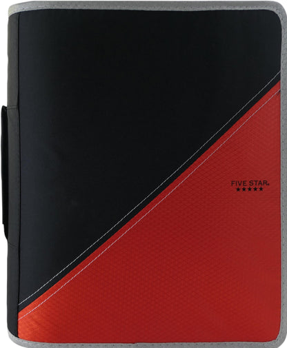 Five Star 3" Zipper Binder With Handle, 12.8" x 12.4", 1 Unit