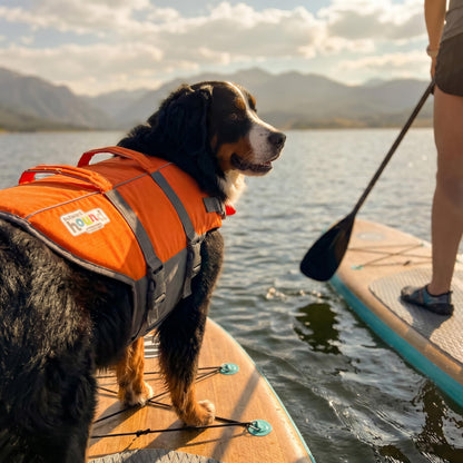 Outward Hound Granby Splash Dog Life Jacket with Handle, Reflective Floating Vest for Swimming & Boating, Maximum Buoyancy, All Skill Levels, Extra-Large Dogs (33–44" Girth), Orange, X-Large 🍁 All In One Marketplace Canada
