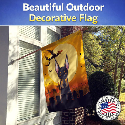 Caroline's Treasures BB1803CHF Halloween Doberman Canvas House Size Flag, Multicolor, Large