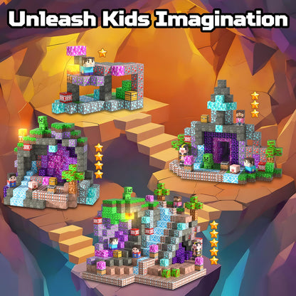 SSAWER Magnetic Blocks, 150PCS Light Up Building Cube Toys Gifts for Kids 🍁 All In One Marketplace Canada