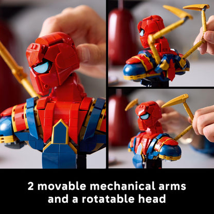 LEGO Marvel Iron Spider-Man Bust Collectible - Building Kit for Adults, Ages 18+ - Includes Iron Spider-Man Minifigure - Collectible Model for Super Hero Fans - Gift for Men and Women - 76326 🍁 All In One Marketplace Canada