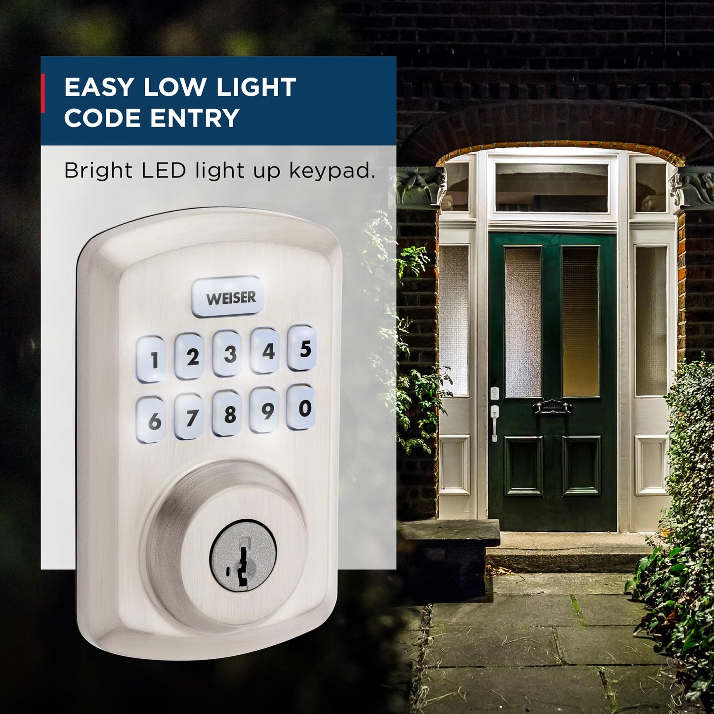 Weiser Powerbolt 3 x Daylon Combo Pack, Keyless Entry Door Lock/Deadbolt with Door Handle/Lever in Satin Nickel, 10-Button Keypad Door Lock, Electronic Door Locks for Front Door 🍁 All In One Marketplace Canada