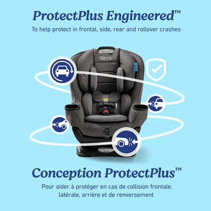Graco Extend2Fit Convertible Car Seat, Ashten