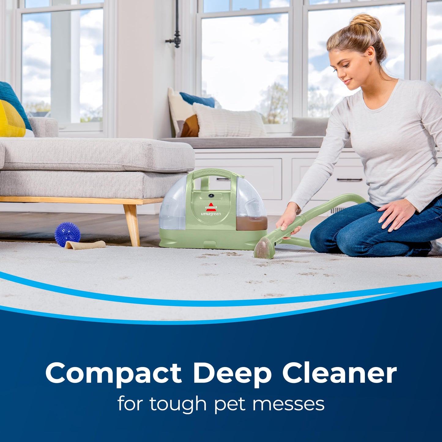 BISSELL Little Green Portable Carpet Cleaner for Carpet & Upholstery, Car/Auto Detailer with Stain Brush Tool and 15 ft Cord, 1400J 🍁 All In One Marketplace Canada