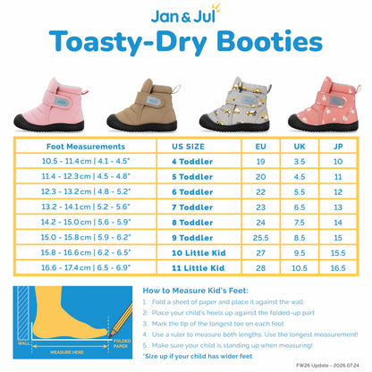Jan & Jul Toasty-Dry Winter Booties for Toddlers (Soft Brown, US 6) 🍁 All In One Marketplace Canada
