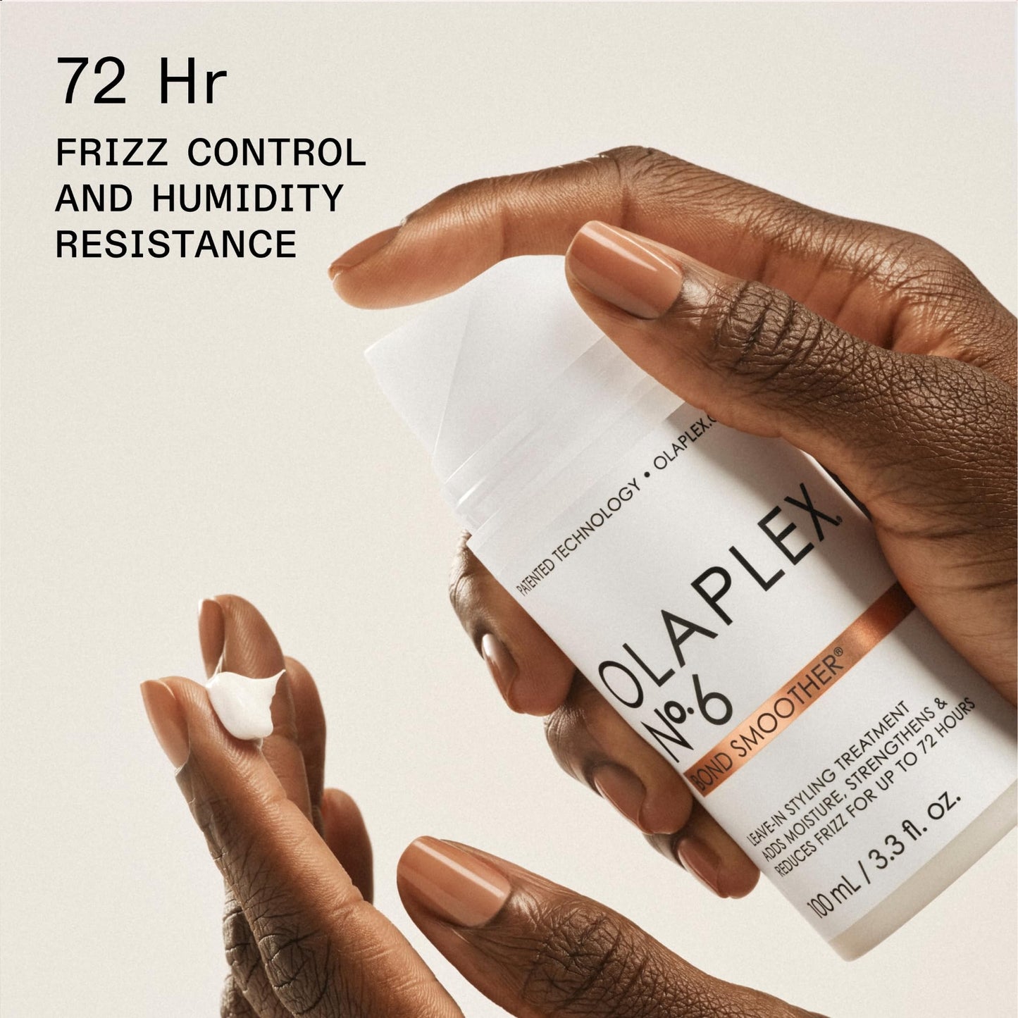 Olaplex N°.6 Bond Smoother: Leave-In Styling Treatment | Smooths, Conditions, & Strengthens | Frizz Control for Up to 72 Hours | For Coily, Curly, Straight, and Wavy, 100 mL / 3.3 Fl Oz - Available at All In One Marketplace Canada