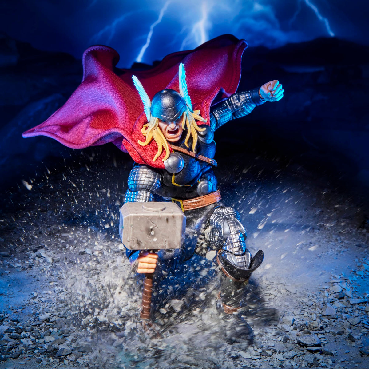 Marvel Legends Maximum Series Thor, Deluxe Thor Comics Collectible 6-Inch Action Figure; Articulation for Mighty Poses; Accessories Fit for a God of Thunder