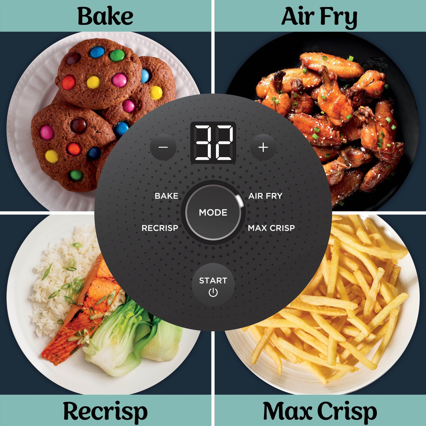 Ninja Crispi Portable Glass Air Fryer Cooking System – 4-Qt & 6-Cup CleanCrisp Containers, Nontoxic, Leak-Proof, Dishwasher Safe – Air Fry, Bake, Max Crisp, Recrisp FN101CGY (Canadian Version) - Available at All In One Marketplace Canada
