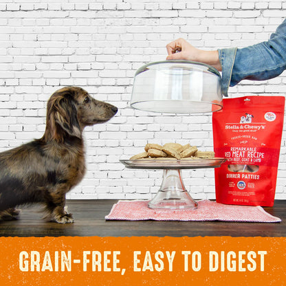 Stella & Chewy’s Freeze Dried Raw Dinner Patties – Grain Free Dog Food, Protein Rich Stella’s Super Beef Recipe – 708g Bag