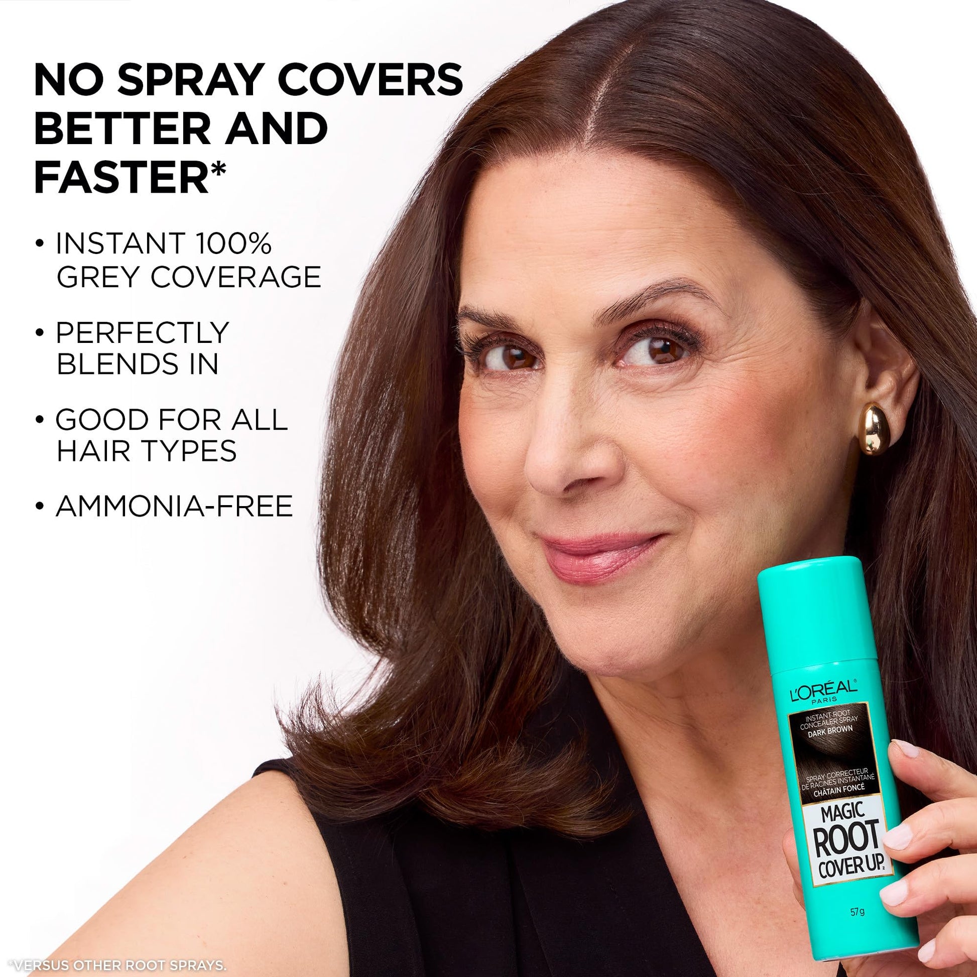 L'Oréal Paris Magic Root Cover Up Root Touch Up, Medium Brown Blonde Hair Dye, Root Touch Up Spray for Thinning Hair, Temporary Hair Dye, Grey Coverage, Pack of 2 L'Oreal Paris