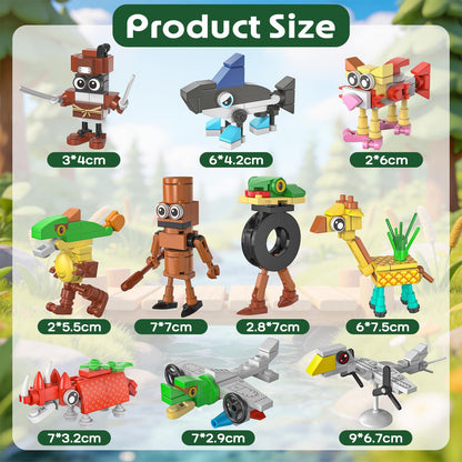 Italian Brainrots Toys Party Favors for Kids 6-8 8-12 Mini Animal Building Block Sets Funny Brainrots Toy Rot Collection Classroom Prizes Goodie Bag Stuffers Return Christmas for Boys 🍁 All In One Marketplace Canada