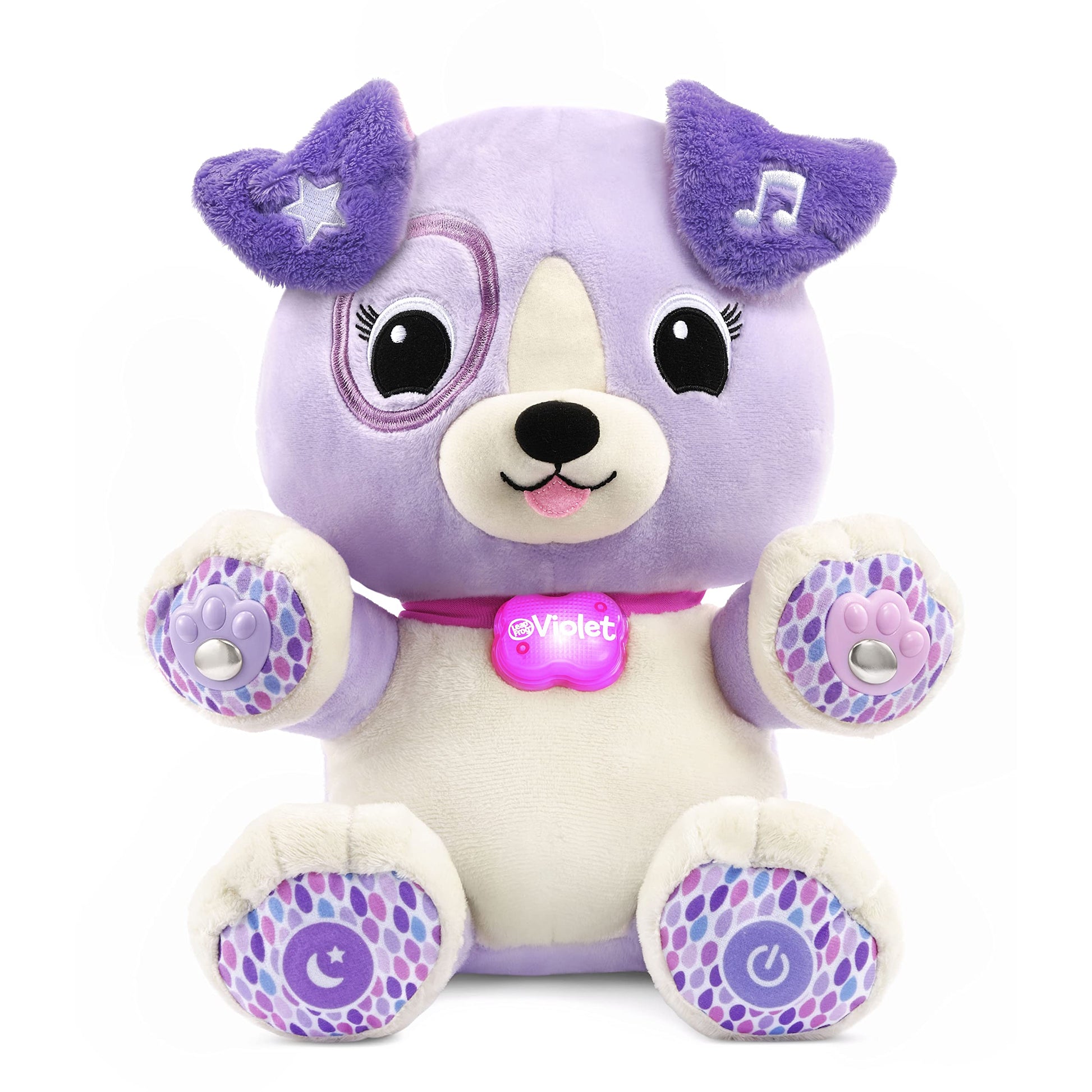 LeapFrog My Pal Violet Smarty Paws, Infant Plush Toy with Personalization, Music and lullabies, Learning Content for Baby to Toddler, English Version LeapFrog