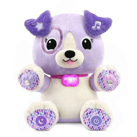 LeapFrog My Pal Violet Smarty Paws, Infant Plush Toy with Personalization, Music and lullabies, Learning Content for Baby to Toddler, English Version LeapFrog