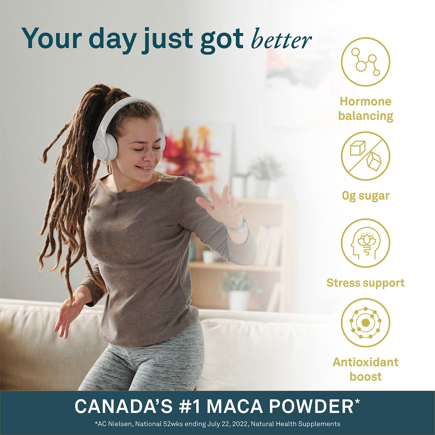 Organika Maca Certified Organic Powder- Gelatinized for High Bioavialability, Hormone Balance, Adaptogen to Help with Stress and Energy- 400g Organika