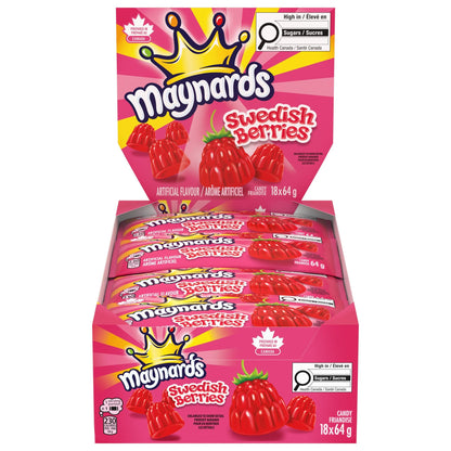 Maynards Swedish Berries Candy 64 g (Pack of 18)