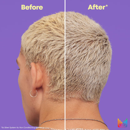 Matrix So Silver Purple Shampoo, Neutralizes Yellow Tones, For Blonde, Grey, and Platinum Hair, Color Depositing and Clarifying Shampoo For Color Treated Hair, Vegan