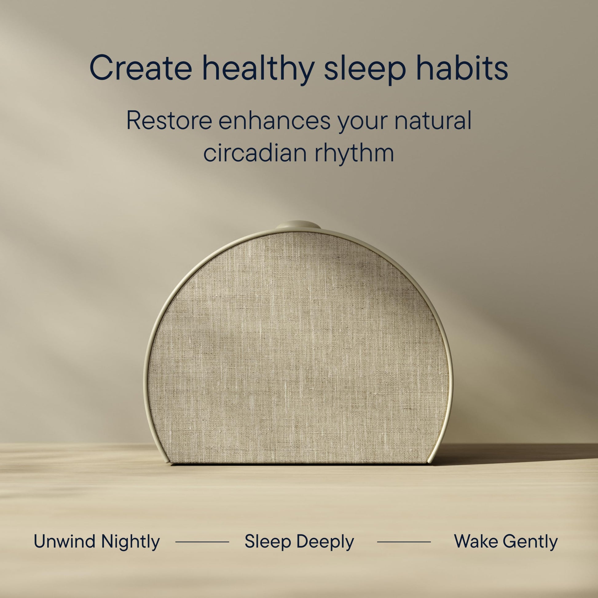 Hatch Restore 3 Sunrise Alarm Clock, Sound Machine, Smart Light (Putty) - White Noise, Screen-Free Sleep Routine - Available at All In One Marketplace Canada
