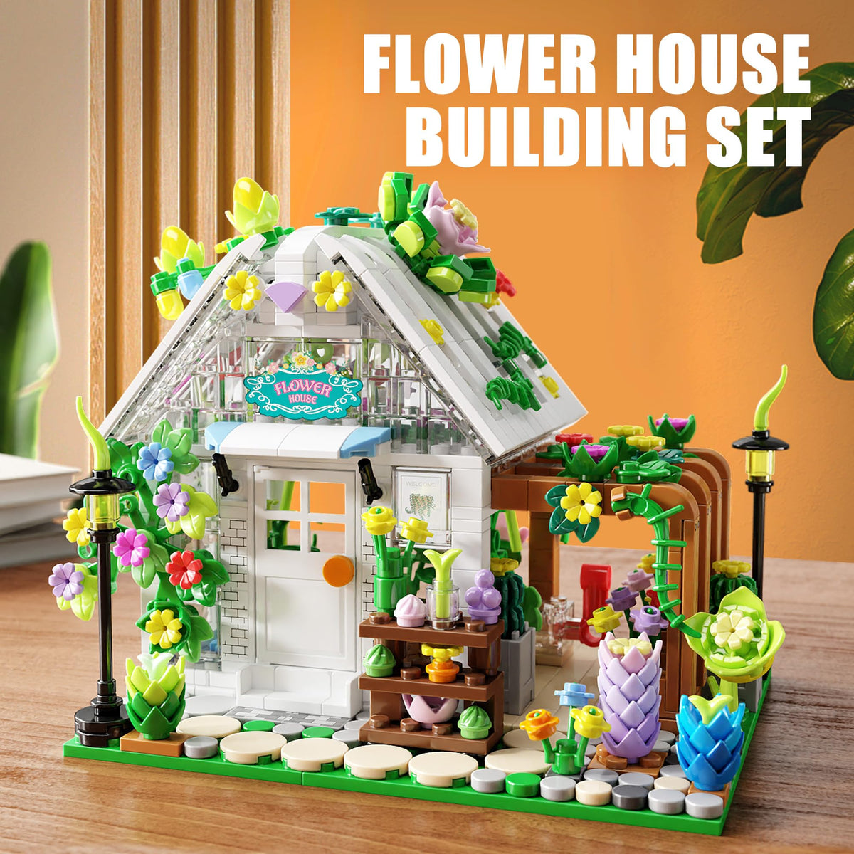 TYCOLE Flower House Building Set with LED Lights for Girls 8-12 (719Pcs) 🍁 All In One Marketplace Canada
