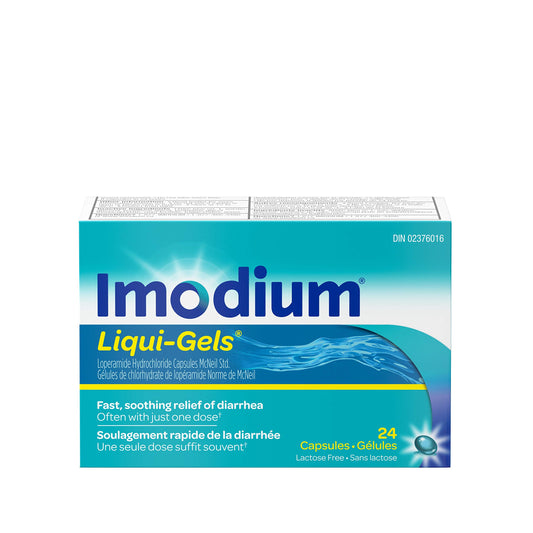 Imodium Diarrhea Relief, Liqui-Gels, 24 Count
