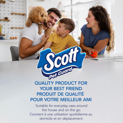 Scott Pet Guard Dog Pads, 12 Hour Odor Control, Large, 22" x 22", 50-Pack Scott