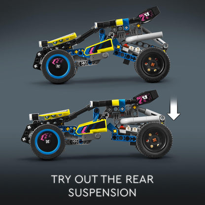 LEGO Technic Off-Road Race Buggy Buildable Car Toy, Cool Toy for 8 Year Old Boys, Girls and Kids who Love Rally Contests, Race Car Toy Featuring Moving 4-Cylinder Engine and Working Suspension, 42164 - Available at All In One Marketplace Canada