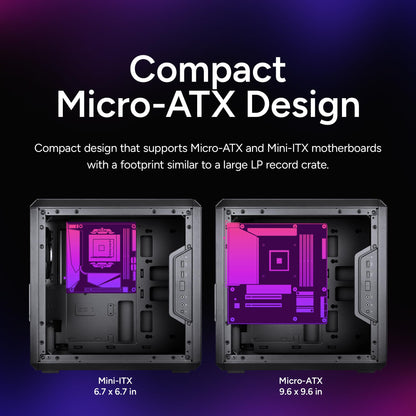 Cooler Master MasterBox Q300L Micro-ATX Tower with Magnetic Design Dust Filter, Transparent Acrylic Side Panel, Adjustable I/O & Fully Ventilated Airflow, Black (MCB-Q300L-KANN-S00) 🍁 All In One Marketplace Canada
