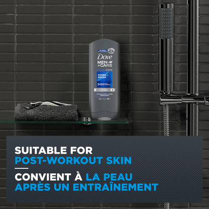 Dove Men+Care Refreshing Power + Renew 3N1 Body, Hair and Face Wash with 24-Hour Nourishing Micromoisture Technology Body Wash for Men 400 ml (Pack of 4) - Available at All In One Marketplace Canada