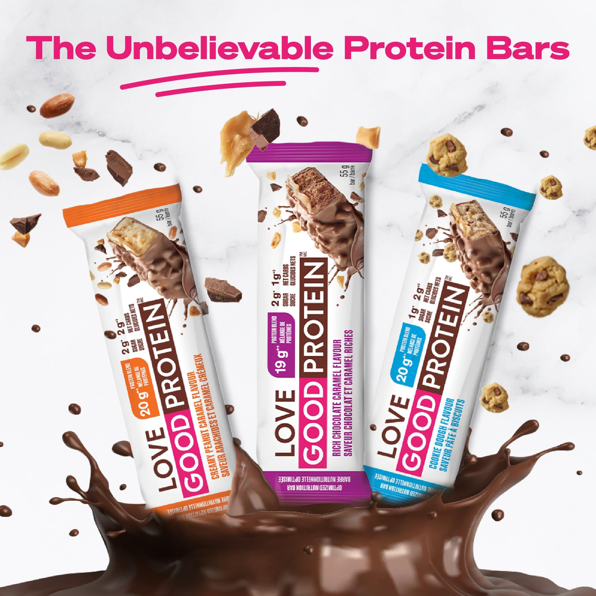Love Good High-Protein Bars Variety Pack - 12 Count | Whey Protein & Collagen | Low Sugar, Low Carb, Gluten Free