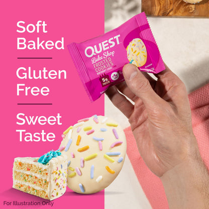 Quest Frosted Cookie Birthday Cake Protein Treats - Box of 8