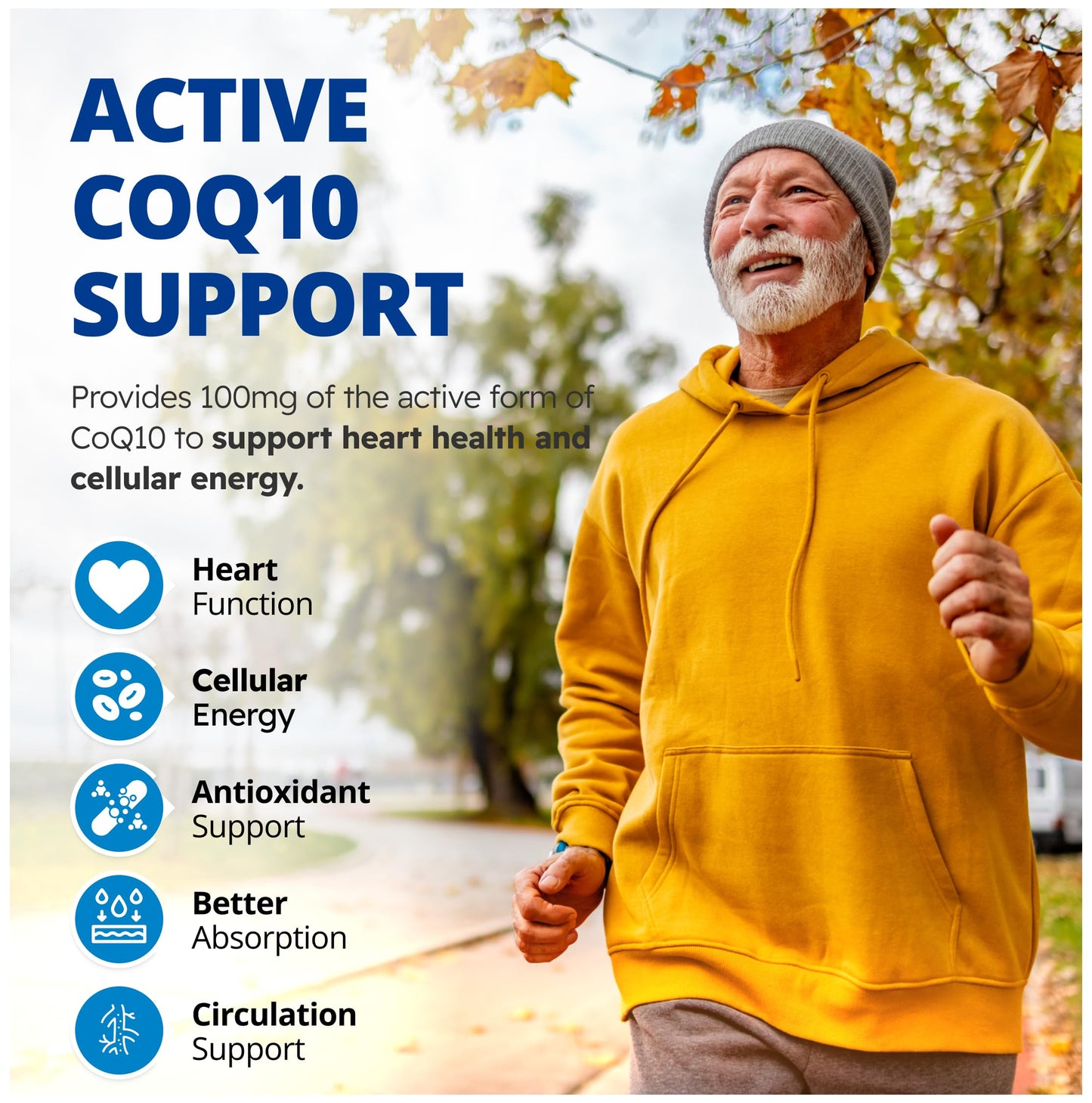 CanPrev Ubiquinol 100mg with MCT Oil, 60 Softgels, 2-Month Supply, CoQ10 Supplement for Heart & Cardiovascular Support, Enhanced Absorption, Non-GMO & Gluten Free, Coenzyme Q10 for Energy & Vitality - Available at All In One Marketplace Canada