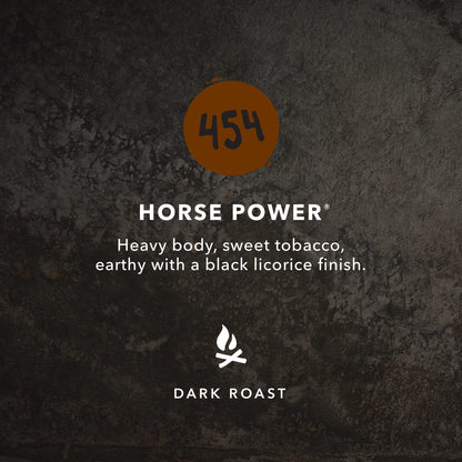 Kicking Horse Coffee 454 Horse Power Dark Roast Whole Bean – Organic, Fairtrade, Kosher (1 lb, Pack of 6)